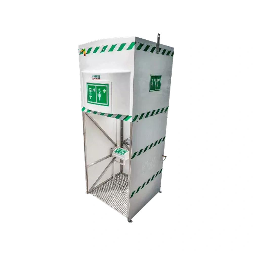 DUCHA Y LAVAOJOS DE EMERGENCIA ALIMENTADO POR TANQUE DE 1500L HUGHES SAFETY SHOWER